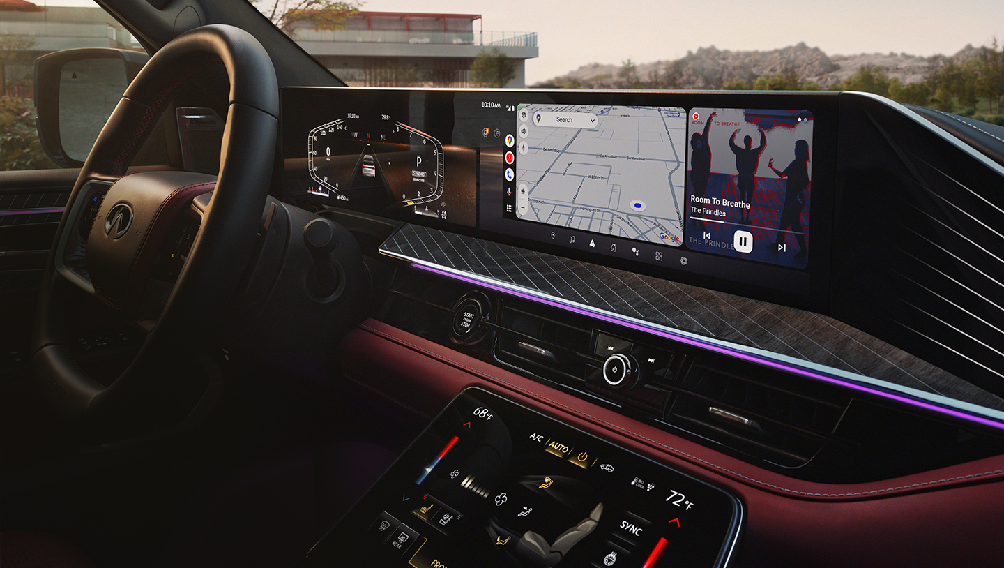 INFINITI QX80 pantalla cactil con 3D View