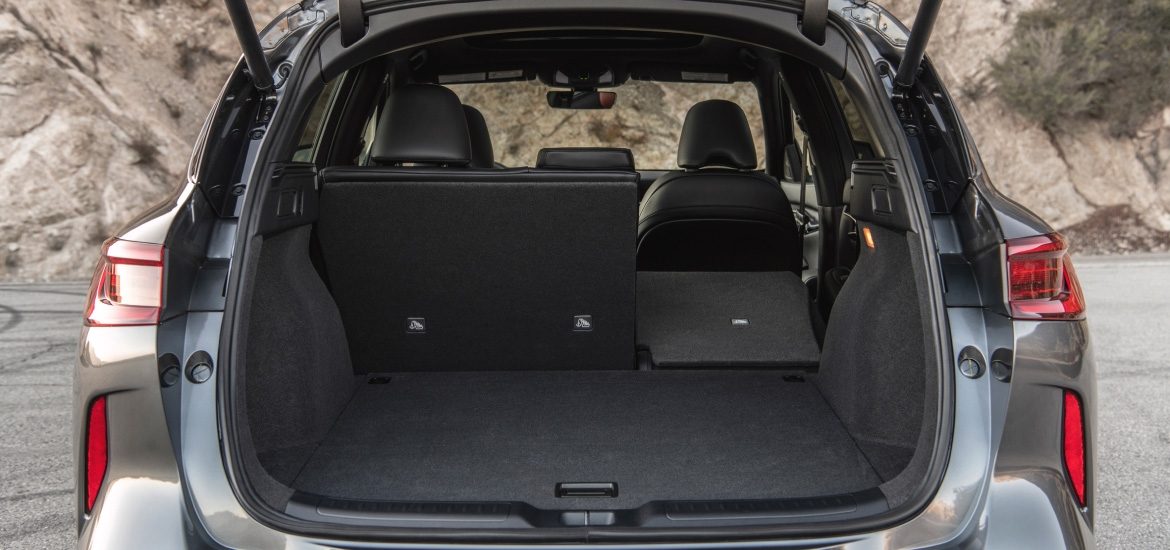 2025 INFINITI QX50 rear cargo space with split seats