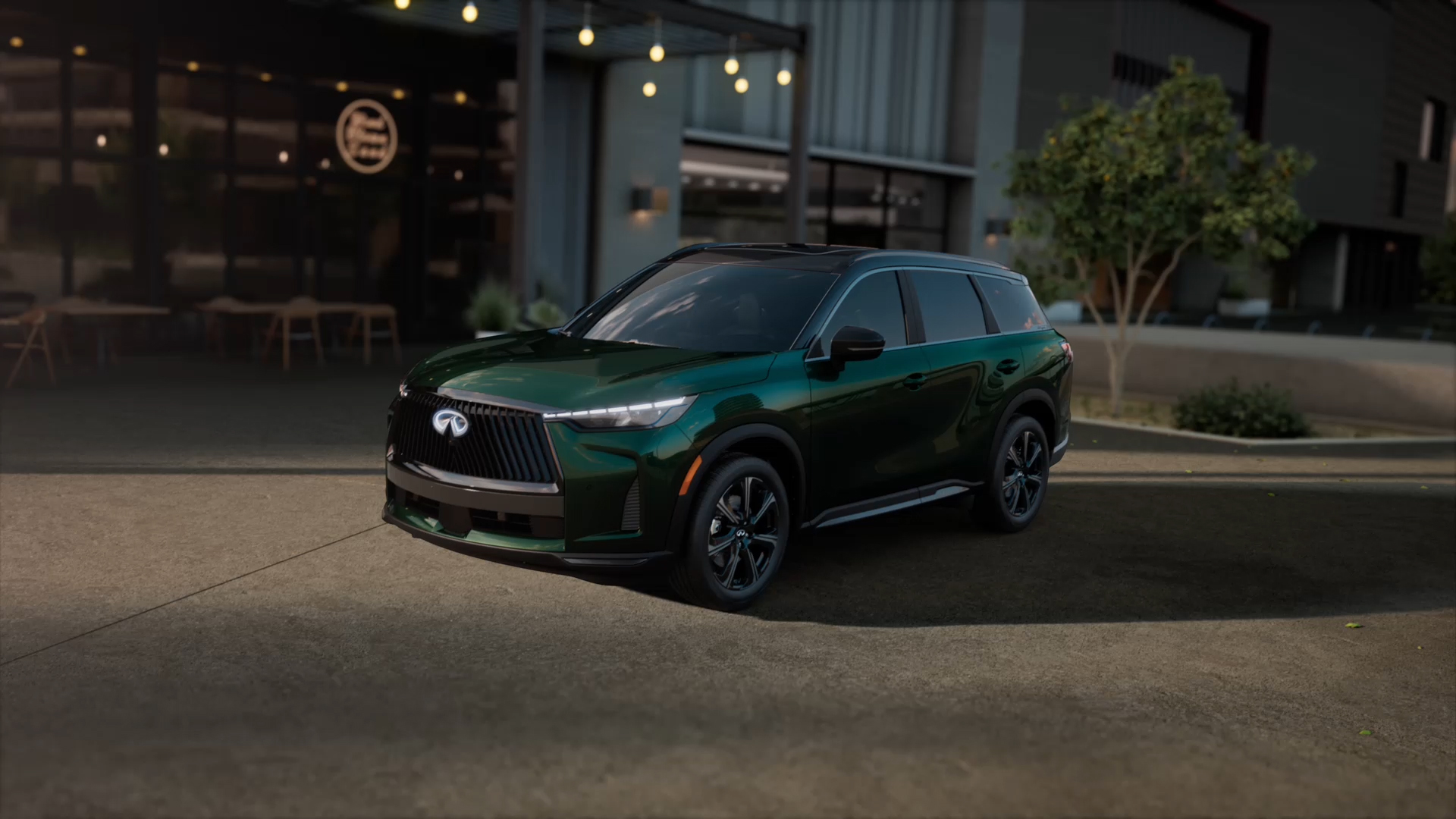Nueva INFINITI QX60, toma panorámica exterior