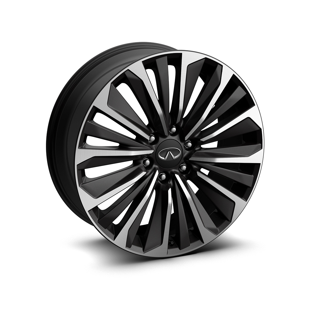 Rines de aluminio 22“ con acabado en color oscuro,
275/50R22 All season
