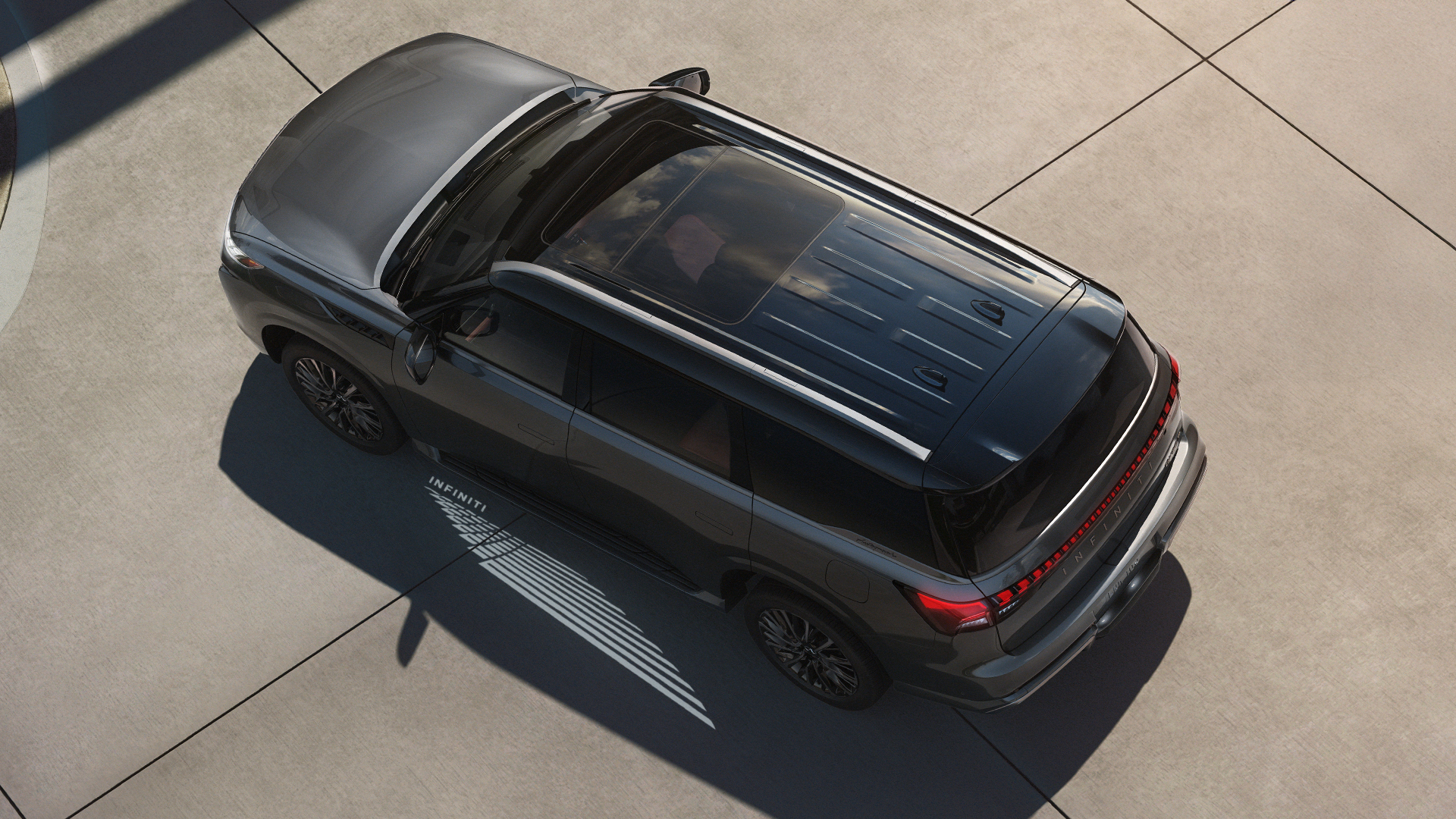 2026 INFINITI QX80 interior seating for up to eight passengers across three rows