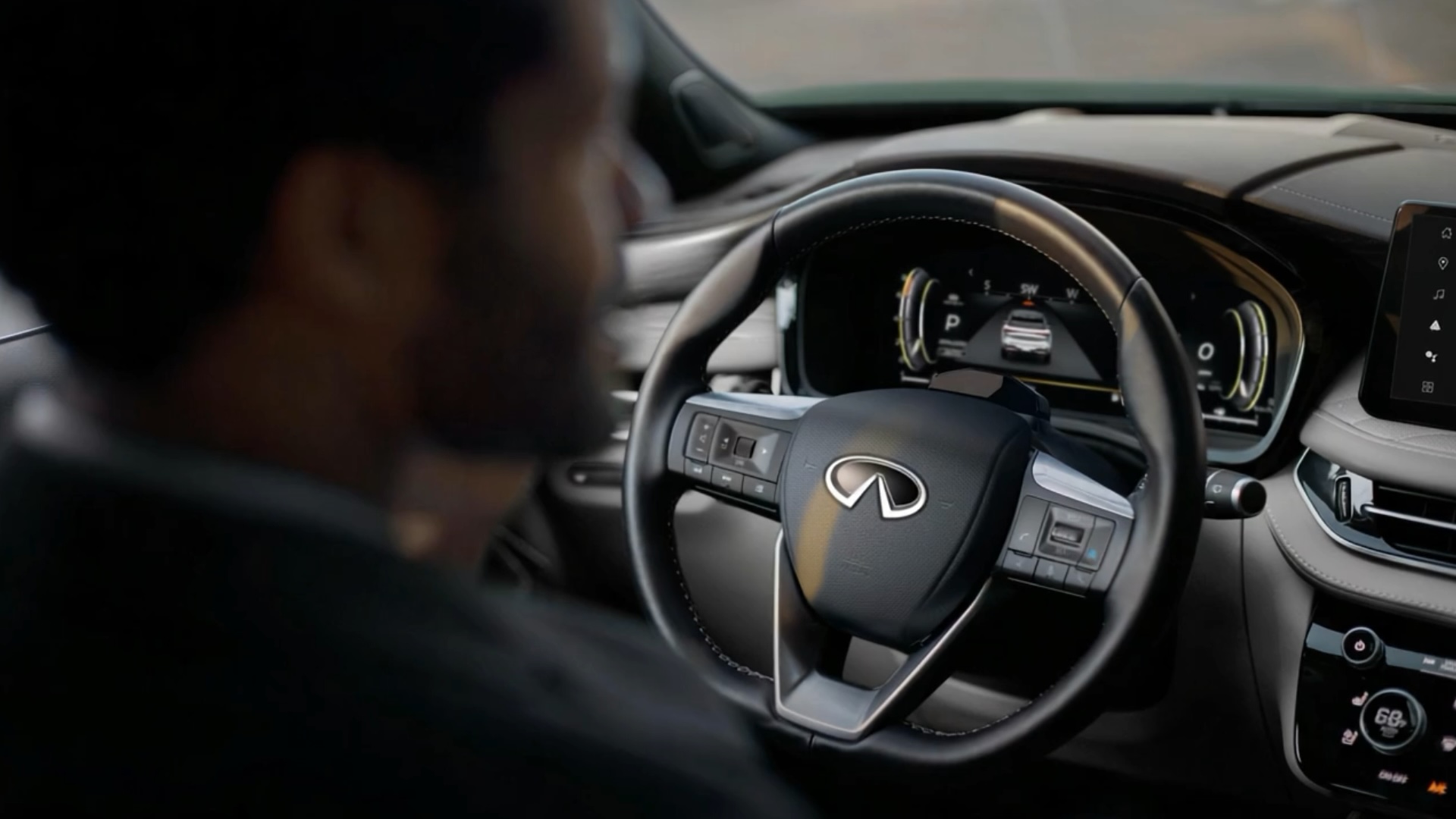 2027 INFINITI QX80 driver utilizing ProPILOT Assist 1.1 safety technology