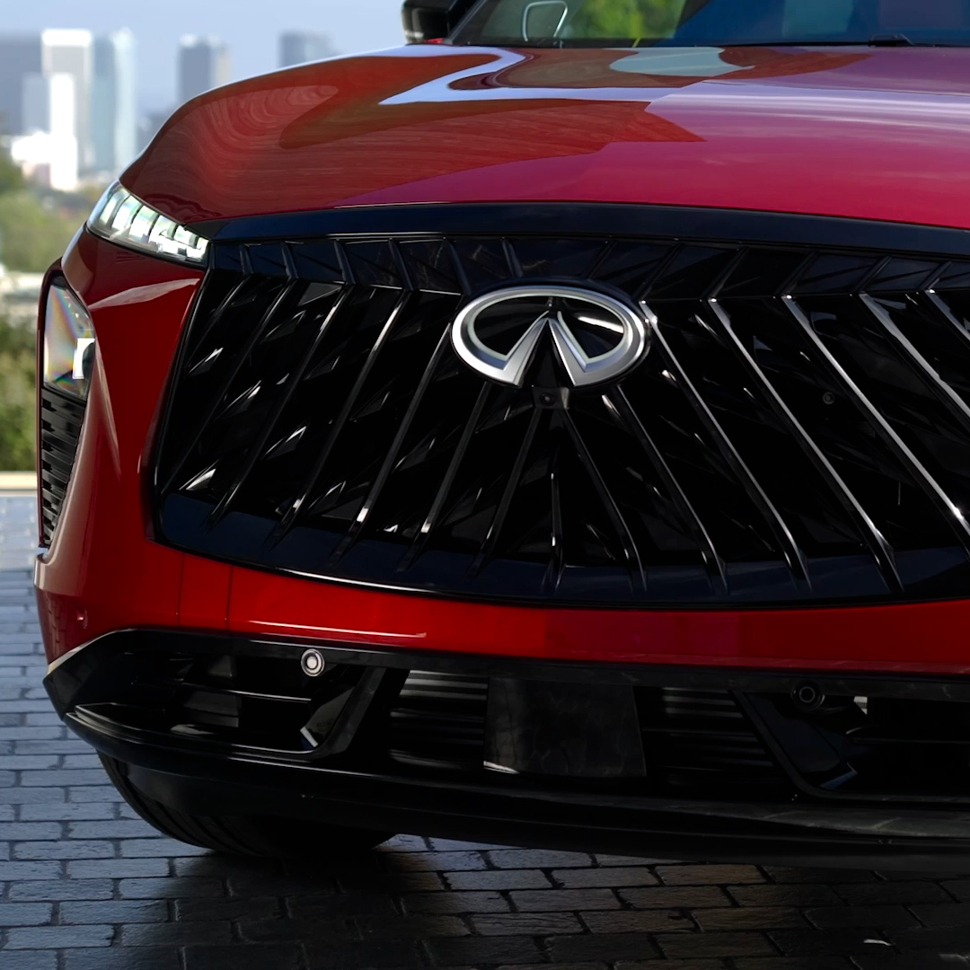 2027 INFINITI QX65 bamboo-inspired grille video