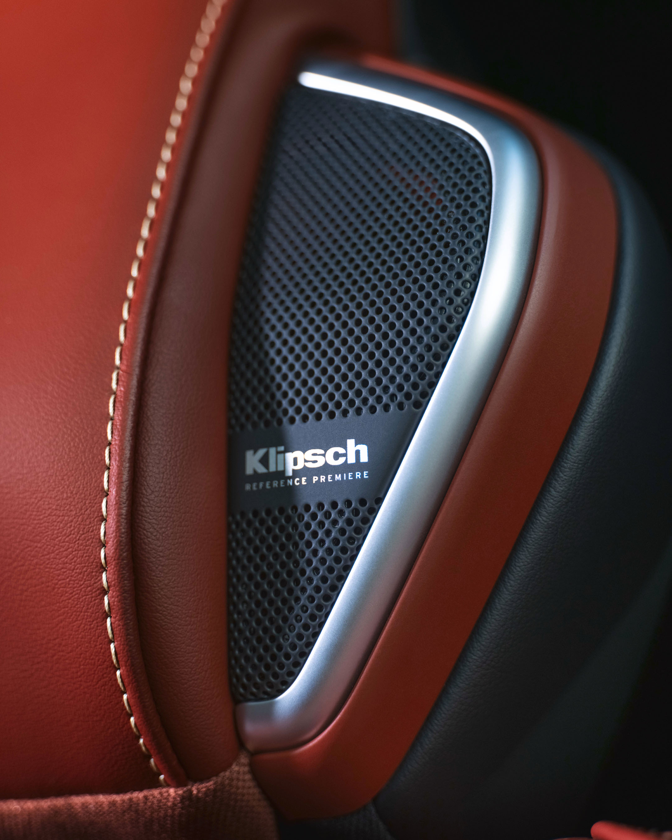 Klipsch Reference Premiere audio speaker detail in the 2027 INFINITI QX65