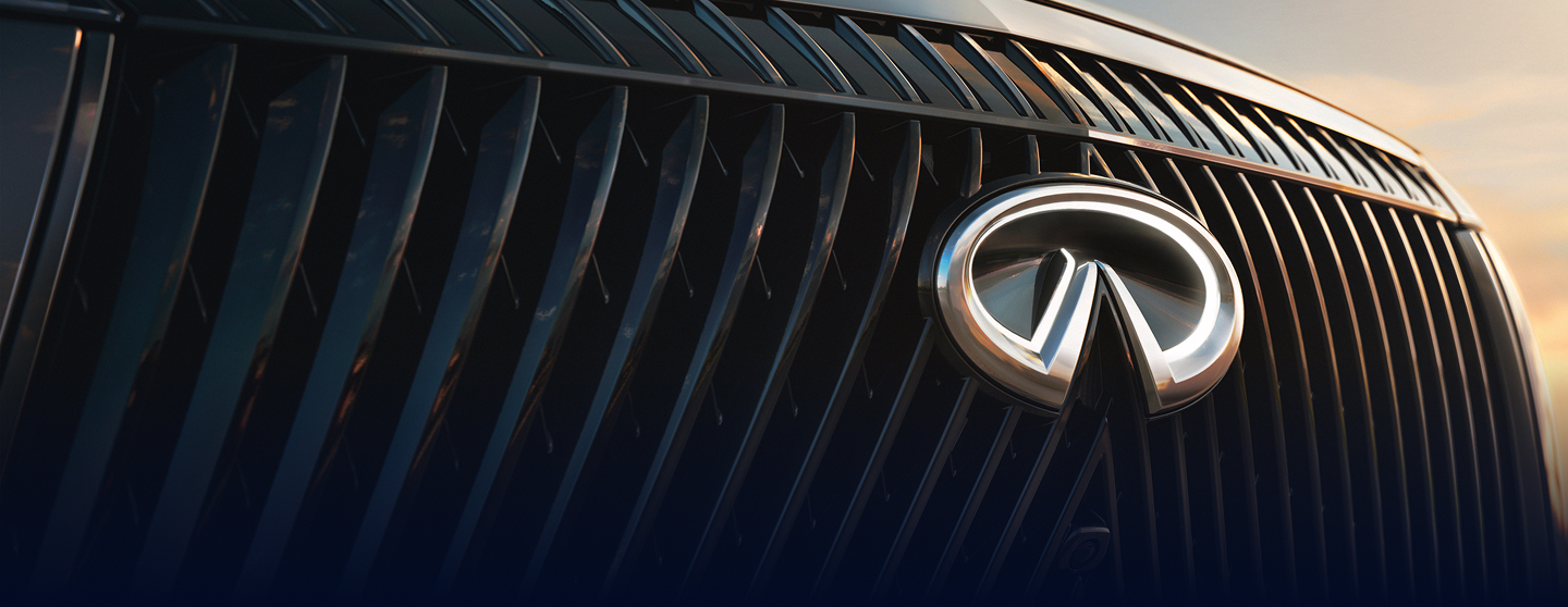 Closeup of QX80 Grille