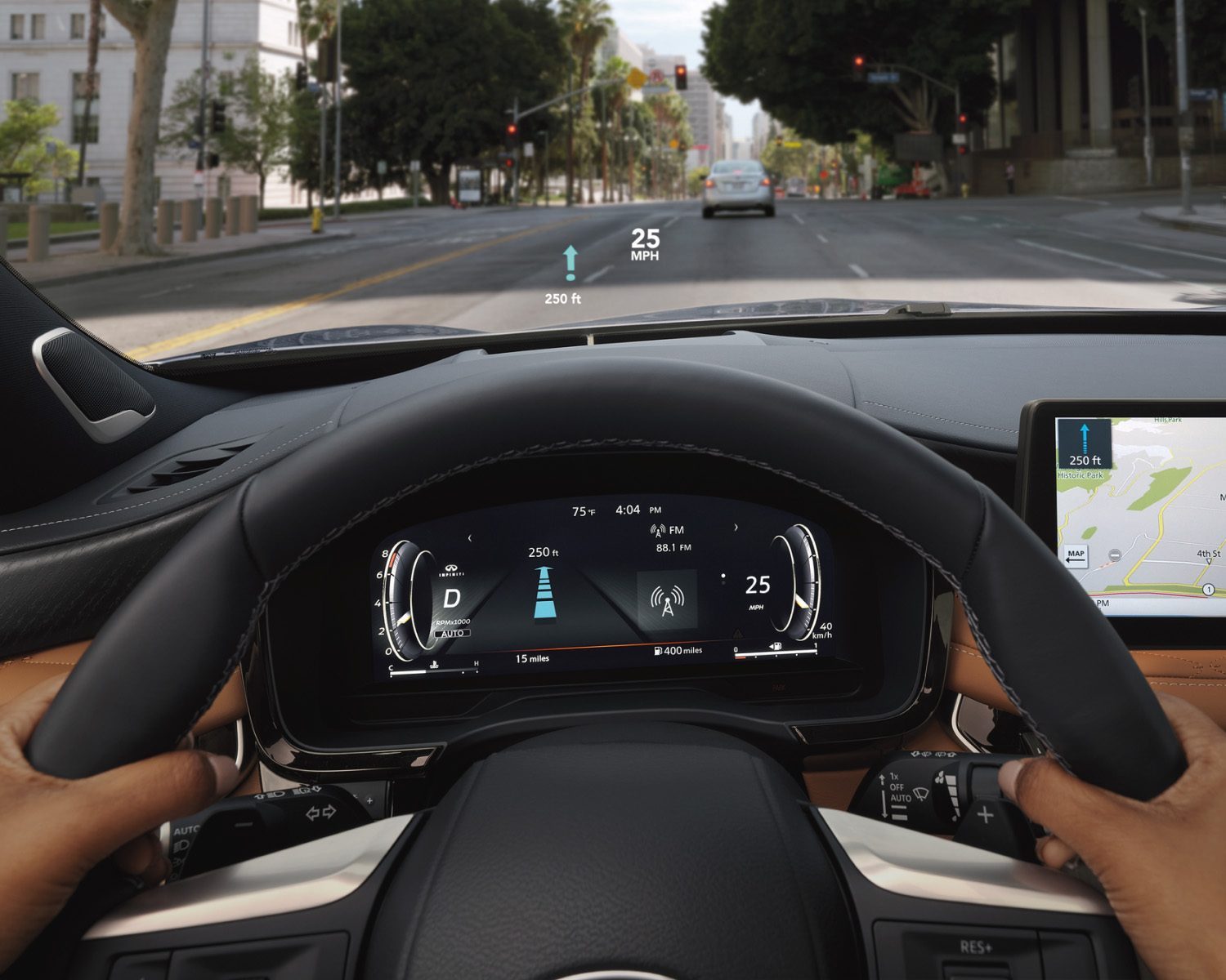 2025 INFINITI QX60 heads-up display