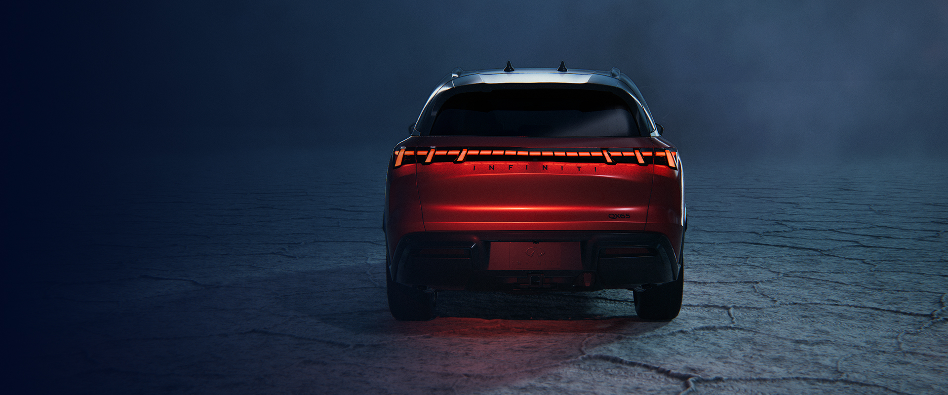 Rear view of all-new INFINITI QX65 luxury sportback SUV