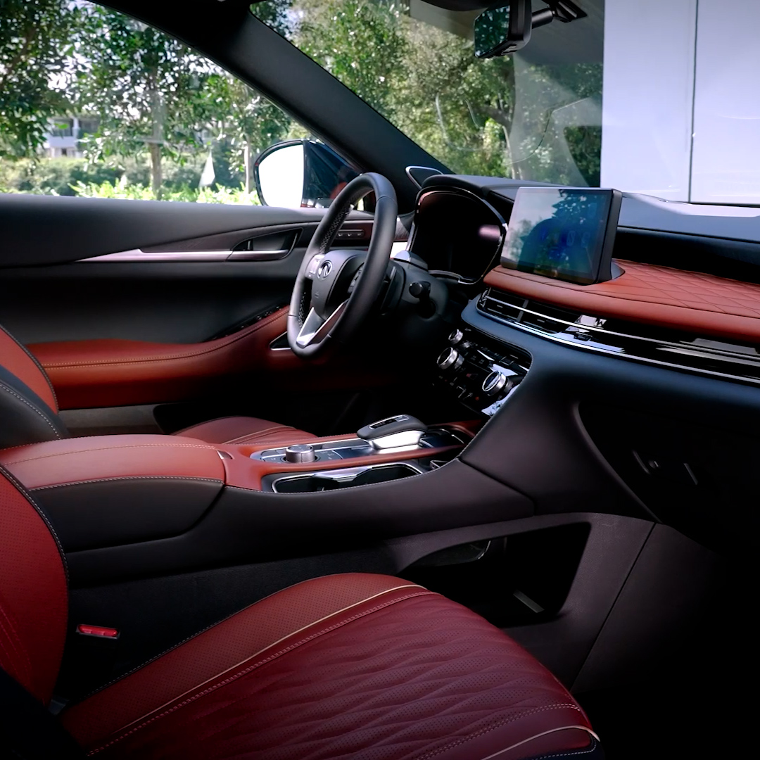 2027 INFINITI QX65 spacious interior cabin video