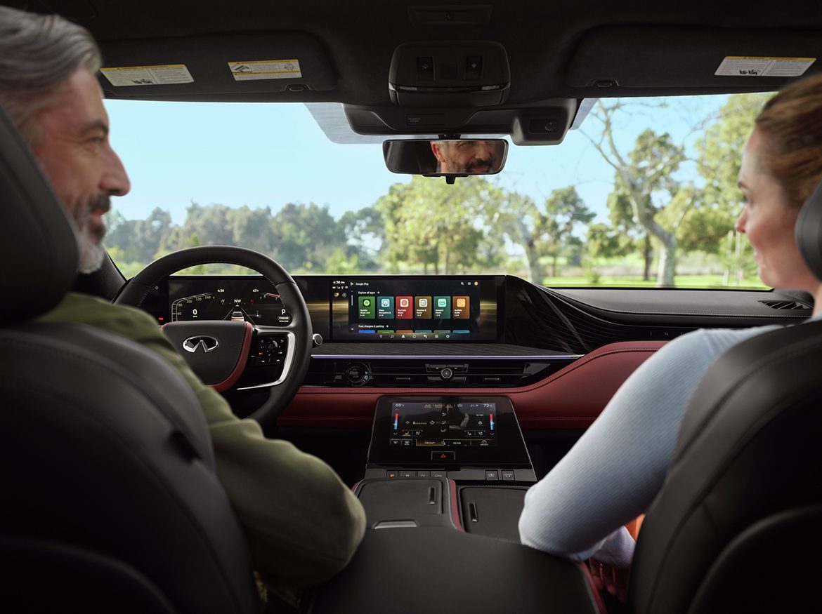 Consola de infoentretenimiento con las aplicaciones de Android Auto