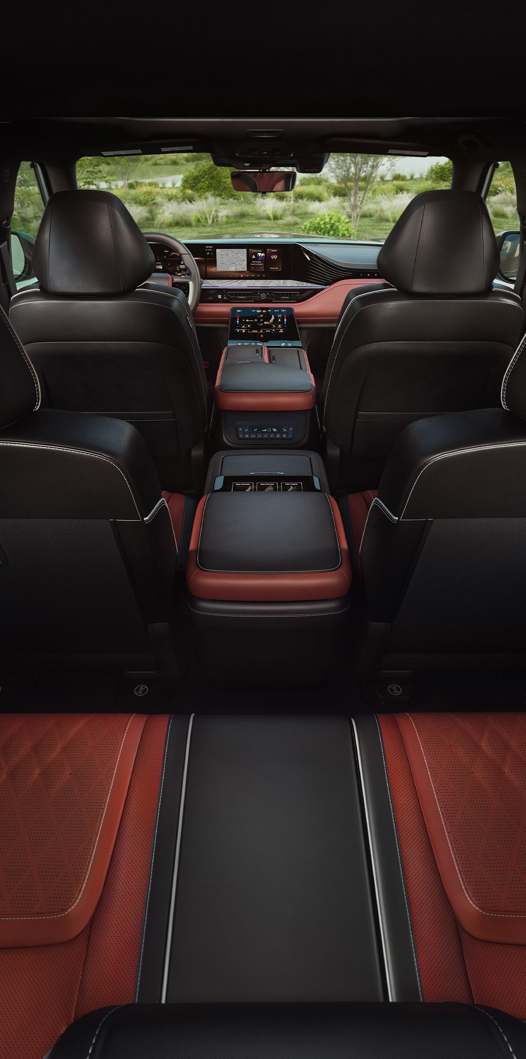 Interior view of 2026 INFINITI QX80